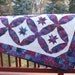 Reserved listing- marialuisa-Queen Quilt - Winter's Circle - Batik Jewel Tones - Super Queen Size-Handmade Quilt- Final November payment