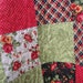 Quilt Lap Patchwork Christmas Reds