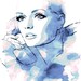 Winter Sunrise - Fashion Illustration Sketch Drawing Abstract Print