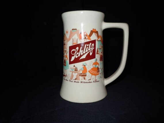 vintage schlitz beer mug
