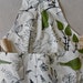 White cotton birdie print with black and green, Toddler, baby Apron