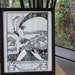 Beautiful Black and White Print. Art Nouveau/Art Deco.John Austin 1923. Beauty Goeth Fast Away.