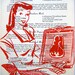 Vintage Cookbook Kitchen Screen Print Red Meat