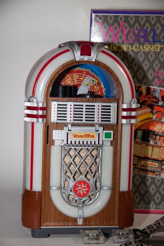 Coin Operated Wurlitzer Micro Cassette Jukebox in Original Box