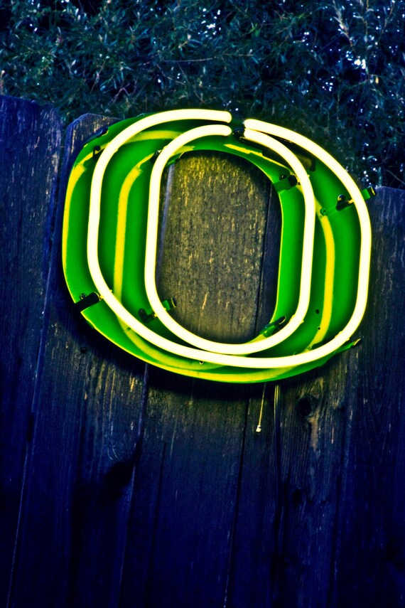Officially licensed Oregon Duck Neon Sign by GlassEarthStudios