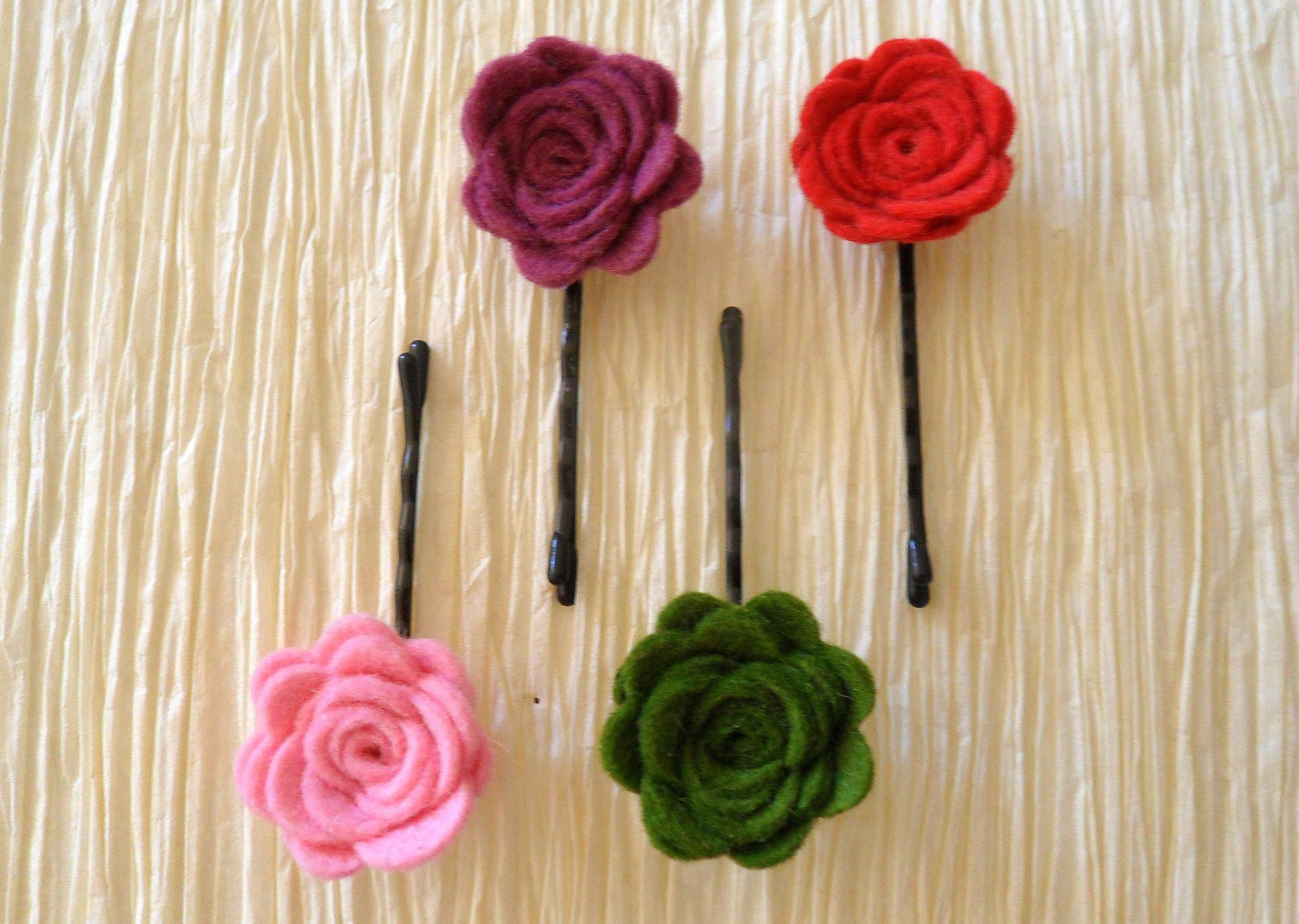 Mini Felt Flower Pins