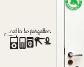 Original Before Leaving Checklist wall sticker