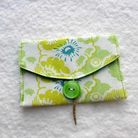 Card Case / Business Card / Gift Card Fabric by TwiggyandOpal