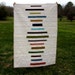 Modern Quilt, Lap Quilt, Jewel Tones, Stripes, Quilt