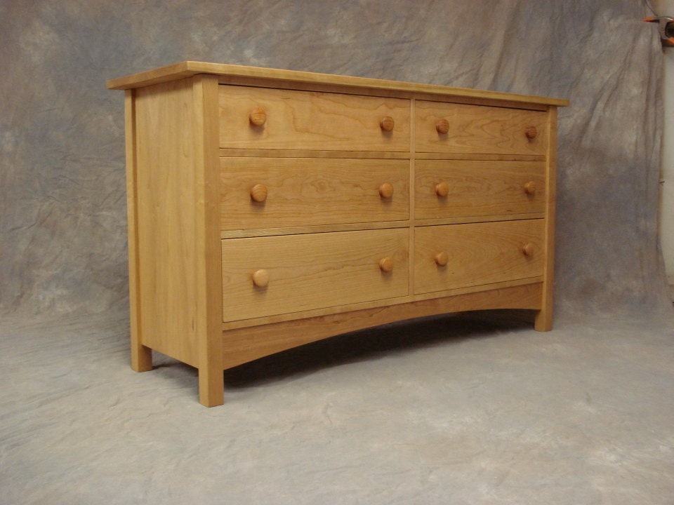 Cherry Or Oak Custom Bedroom Dresser Chest of Drawers