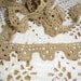Vintage Trim Crocheted Circular Trim in Ecru