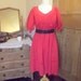 plus size dress / orange / large / vintage / knee length / vintage fashion / womans clothing / XL / summer fashion