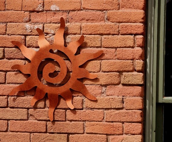 Sun Art Wall Hanging large size Garden Wall by EarthStudioMetalArt
