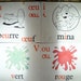 Vintage French School Flash Cards Shabby Chic Design Accents