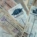 Paper ephemera. Old paper . Authentique .Shabby chic paper . Shabby . Antique french bills . Antique paper