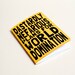 Handmade notebook "World domination" Yellow