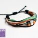 Handmade Retro Bracelet - cord and bead bracelet
