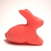 Tiny bubblegum pink bunny rabbit OOAK hand made sculpture decoration