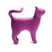 Lola - cat sculpture magenta purple decoration hand made OOAK waz-O