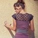 15% DISCOUNT-Purple mini dress with lace