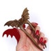 Hair Fork Bat Wood Carving MariyaArts