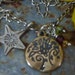 TREE OF LIFE charm sterling and bronze Sundance Style necklace
