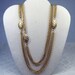 Vintage Gold Chain Multi Strand Necklace