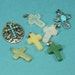 Reserved for Sandra.7 Vintage Cross Pendants
