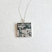 RESERVED for Chris Circuit board geekery necklace Black - recycled computer