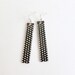 Circuit board geekery earrings Brown with dots - recycled computer ebr540 ready to ship