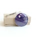 Circuit board geekery keychain Purple in silvertone - recycled computer scp832