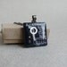 Cyberpunk necklace - Brown in gun metal, recycled computer, gift for Dad, unisex jewelry N711 ready to ship