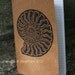 Holiday Special, Ocean Shell Notebook, Ammonite Fossil - Travel Journal - graphic design, Stocking stuffers, ON SALE