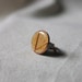 real leaf ring handmade pressed botanical leaf adjustable natural, rustic woodland autumn thanksgiving winter wedding golden harvest yellow