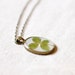 four leaf clover real clover jewelry pendant handmade botanical necklace lucky charm green woodland beautiful