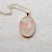 pressed flower necklace pink delphinium petals heart botanical Pendant with Handmade Paper - resin jewelry spring summer garden mothers day