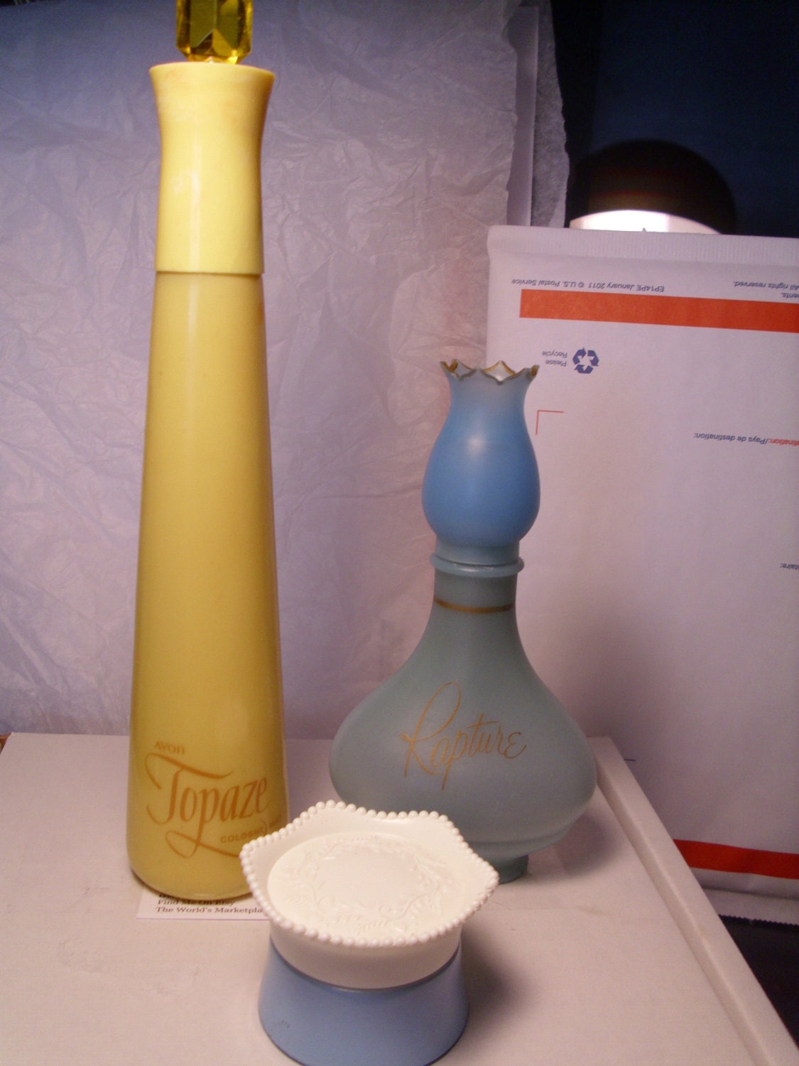 Vintage Avon Perfume Bottles / Set of 3/ 1960s