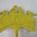 Reserved for Jessica Birds Cast Iron Yellow Welcome Sign clearance price