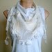 White Scarf Lace Scarf Wedding Shawl Neckwarmer