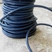 6 Yd Dark Blue Leather Cord 2mm Round Midnight Navy Blue Jewelry Crafts