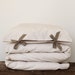 Toddler Bedding set - solid ivory cotton