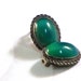 Vintage Kete Earrings Green Moonstone 900 Silver Middle Eastern Ethnic Boho Chic