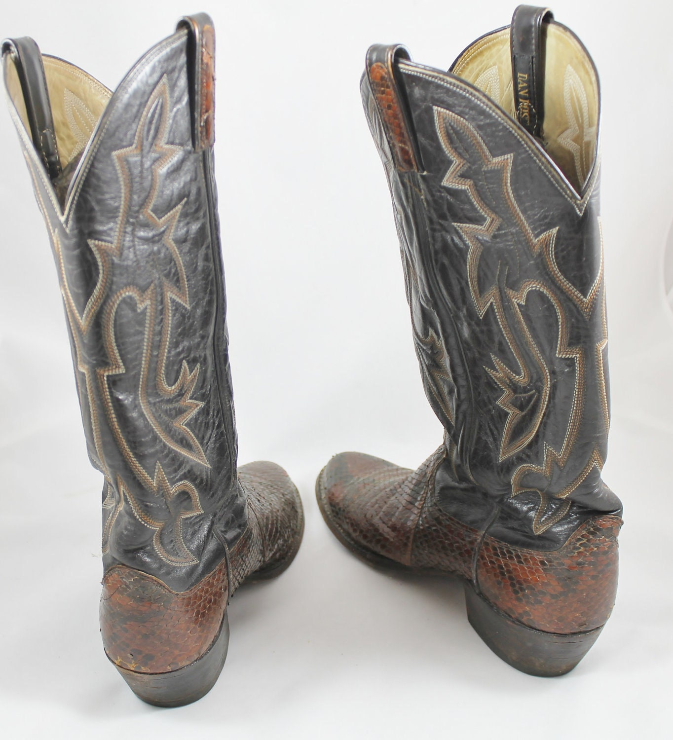 Vintage cowboy boots mens country western by TheVintageFunkery