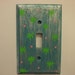 Hand Painted "Gracie" Oak Single Switchplate FREE SHIPPING