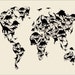 dinosaur map of the world map art print 79