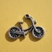 1 Bicycle Charm, Antique Silver 26 x 17 mm U.S Seller - sc80