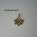 6 - 3 Hole Chandelier Connectors Antique Gold Tone cn022