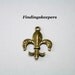 4- 26 x 21 mm Bronze Fleur de Lis Charms bz061-3