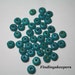 100 - 6 x 3 mm Teal Wood Beads gs009-1