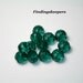 30 pcs. 8mm Peacock Green Faceted Rondelles 8B055